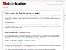 Tablet Screenshot of biofabrication.com